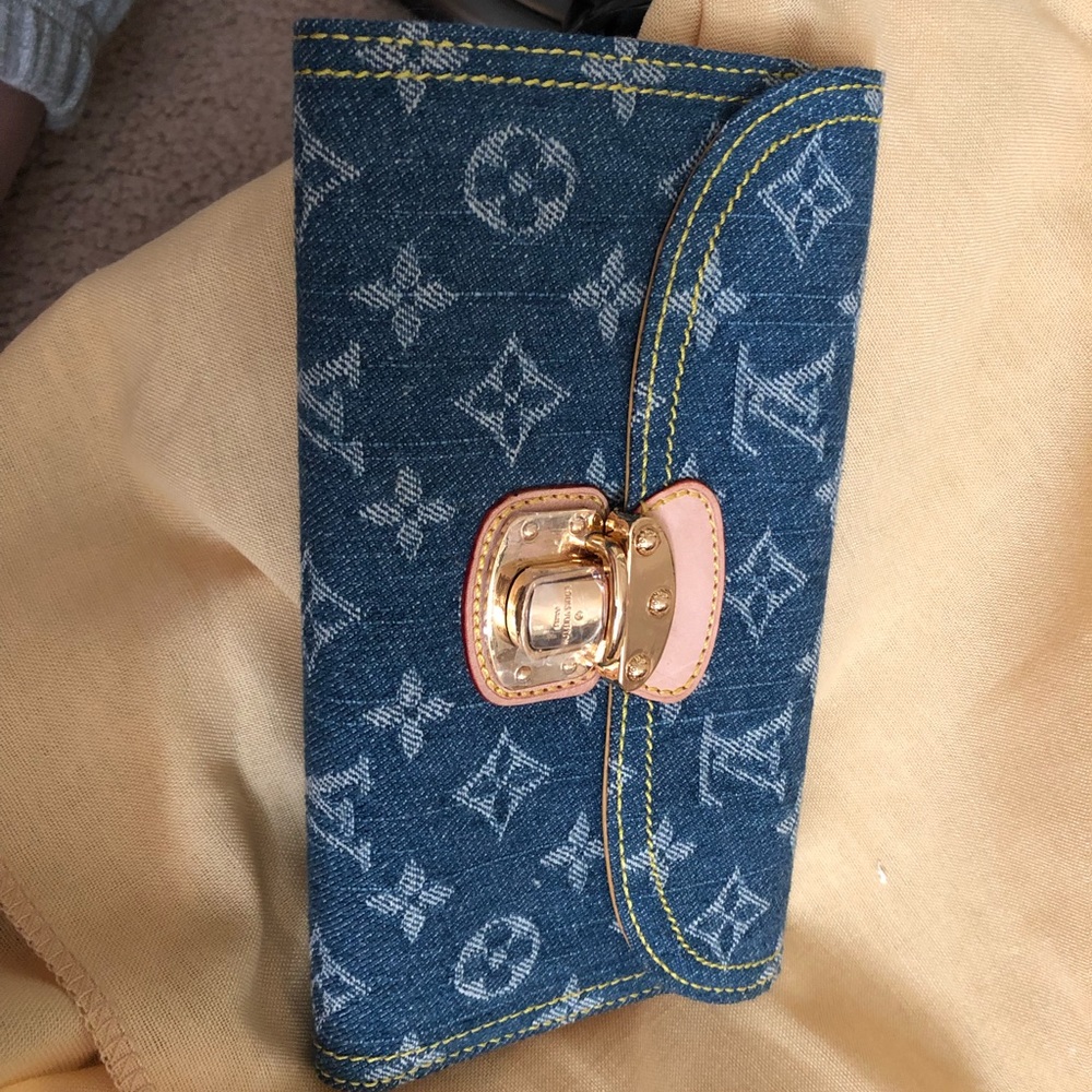 NWT Louis Vuitton Monogram Denim Wallet